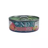 N&D cat natural ar tunci un lasi, konservi kaķiem 6x140g
