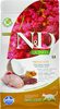 N&D cat quinoa sausā barība bezgraudu ar paipalu, kvinoju, kokosriekstiem un kurkumu, Skin&coat 1,5kg