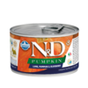 N&D dog pumpkin konservi ar jēru, ķirbi un mellenēm, mazo šķirņu suņiem 6x140g