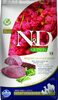 N&D dog quinoa bezgraudu sausā barība ar jēru, kvinoju, brokoļiem un sparģeļiem, pieaugušiem suņiem, weight management 7kg