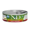 N&D cat bezgraudu konservi ar vistu un granātāboliem 6x70g