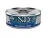 N&D cat ocean bezgraudu konservi ar tunci, kalmāriem un garnelēm 6x70g