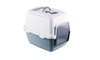 Cat litter box CATHY COMFORT (white/dark blue)